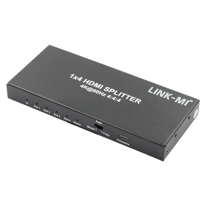 HDMI 2.0 HDMI Extender Splitter 60Hz 1x4 Ondersteuning 3D 18G HDR 1 In 4 Out AV Splitter