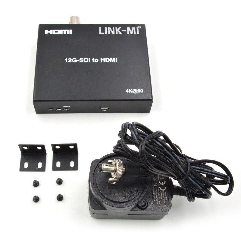 12G 6G 3G SDI naar HDMI Video Converter Ondersteuning YUV4:22 max 120 m
