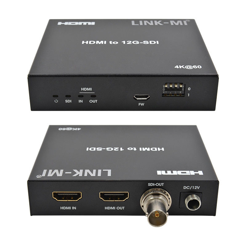 4K HDMI naar SDI-converter met Loop-out-ondersteuning 12G 4K@60Hz EDID Max 120m