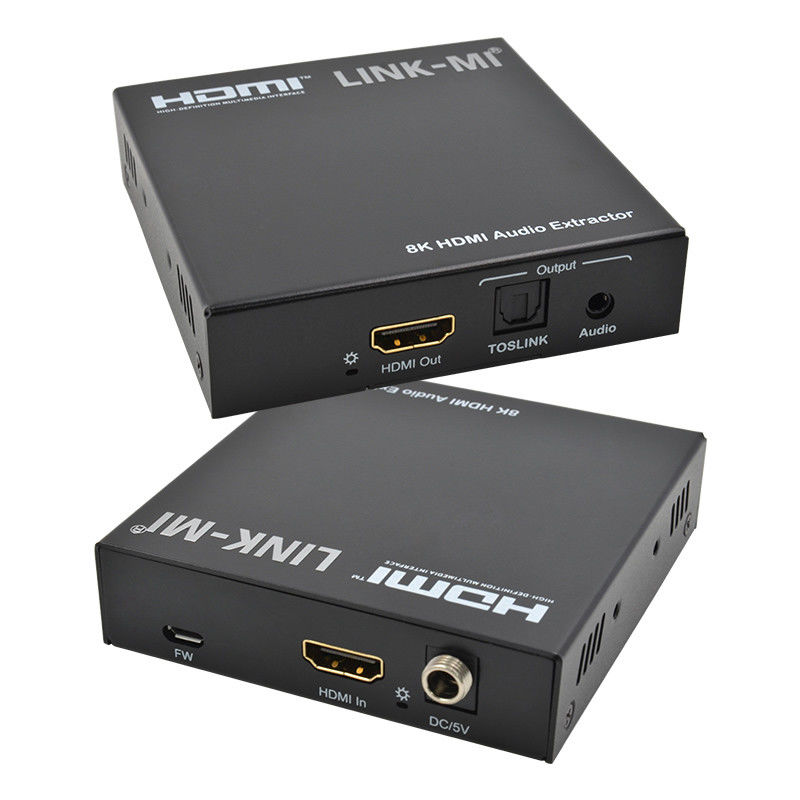 Audio Extractor HDMI 2.1 Audio Splitter 4k Ondersteuning 8K 60Hz YUV4:2:0 CEC