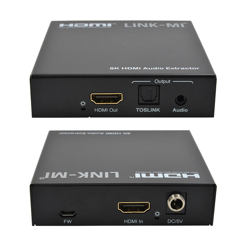 Audio Extractor HDMI 2.1 Audio Splitter 4k Ondersteuning 8K 60Hz YUV4:2:0 CEC