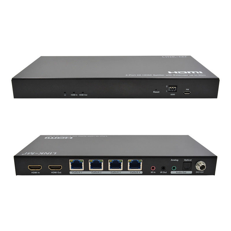 1x4 4K draadloos HDMI Splitter Extender Ondersteuning 60m 4K@60Hz AV Splitter Over RJ45
