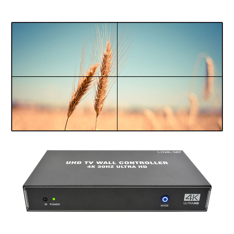 1X4 1X3 1X2 4K Video Wall Controller 30Hz 4 kanalen HDMI TV Video Wall Processor 2x2
