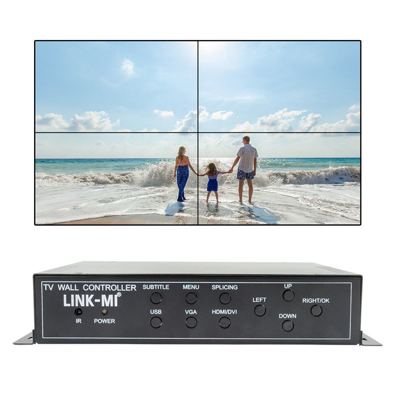 2X2 HDMI Video Wall Controller Ondersteuning 1X4 1X3 1X2 TV Splicing Box voor 4 schermen