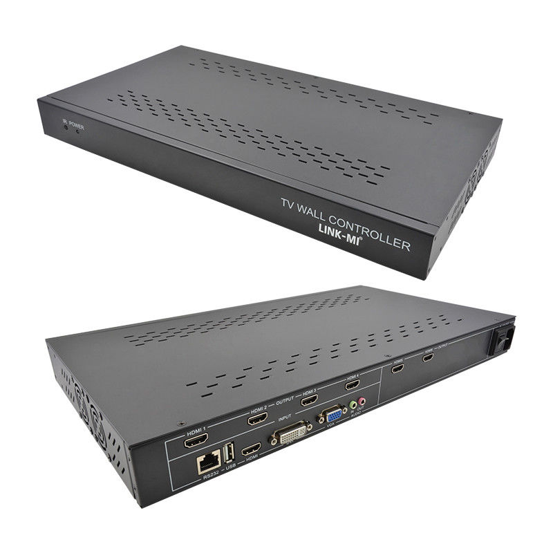 6 kanalen HDMI Video Wall Controller 2X3 LED Wall Controller voor 6 Splicing TV's