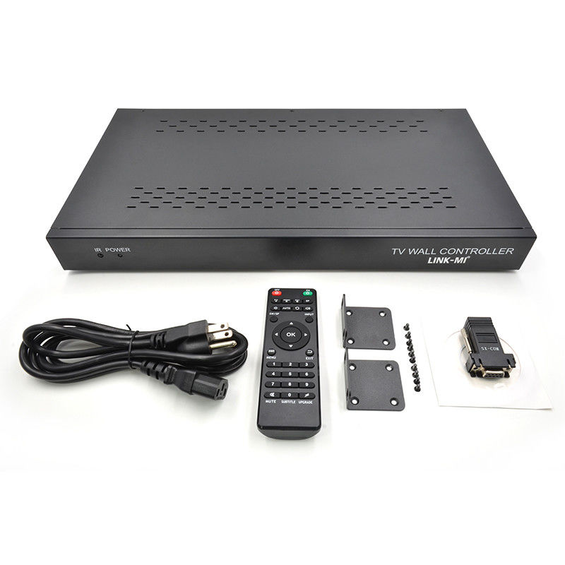 12 kanalen 3x3 2x2 TV Wandcontroller 3x4 Video Wand Display Controller 3,5 mm