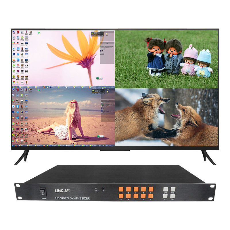 4in 1out HD HDMI Multi Viewer Synthesizer VGA CVBS HDMI 4x1 Quad Multi Viewer