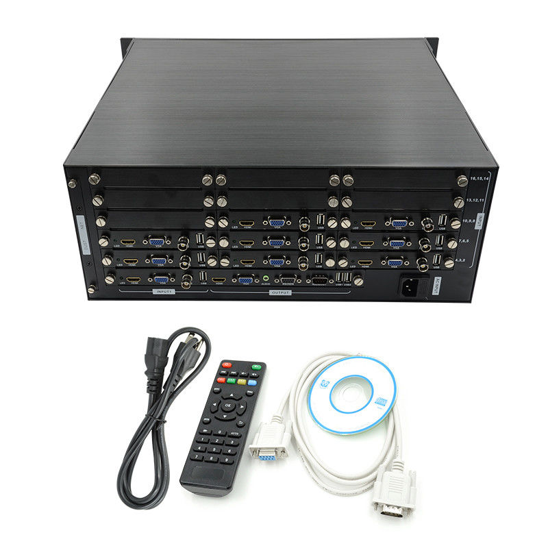16 kanalen Video HDMI Multi Viewer VGA BNC Signal Input 1080P 16X1 HDMI Switch