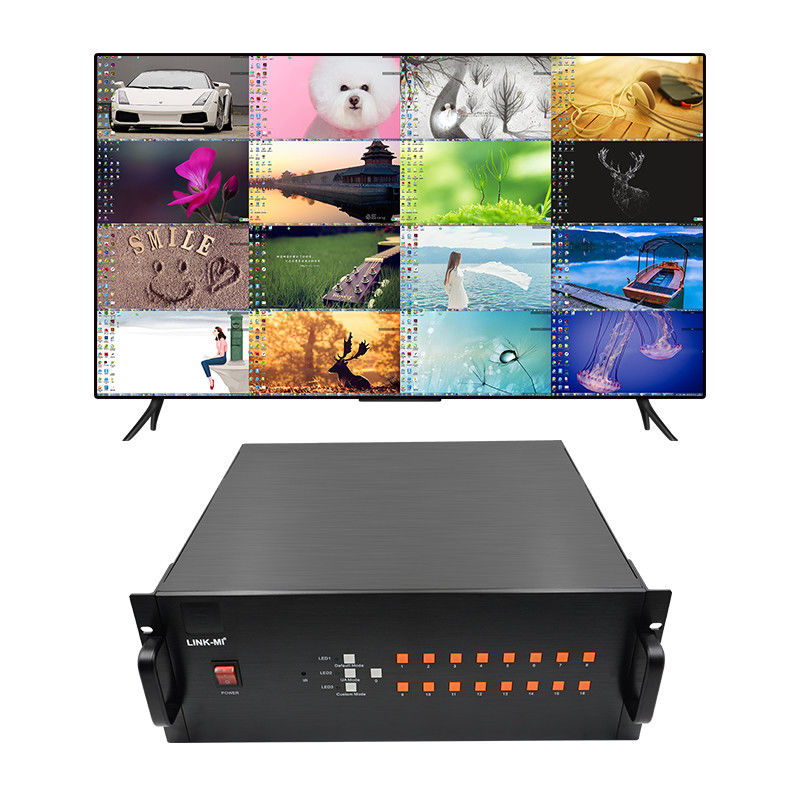 16 kanalen Video HDMI Multi Viewer VGA BNC Signal Input 1080P 16X1 HDMI Switch