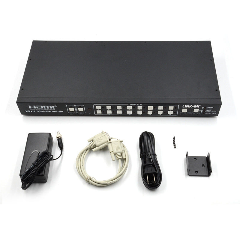 16X1 AV 4K Quad Multiviewer 16 In 1 Out naadloze video switcher processor