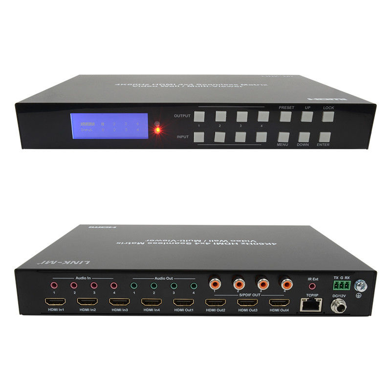 60Hz 4X4 4K Video Wall Controller 4X1 2x2 TV Wall Controller Naadloze Matrix Switch