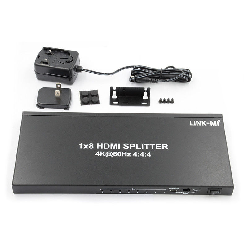 1/8 4K HDMI Splitter 1 In 8 Out 60Hz 3D 18G Video Audio Splitter voor 8 Displays