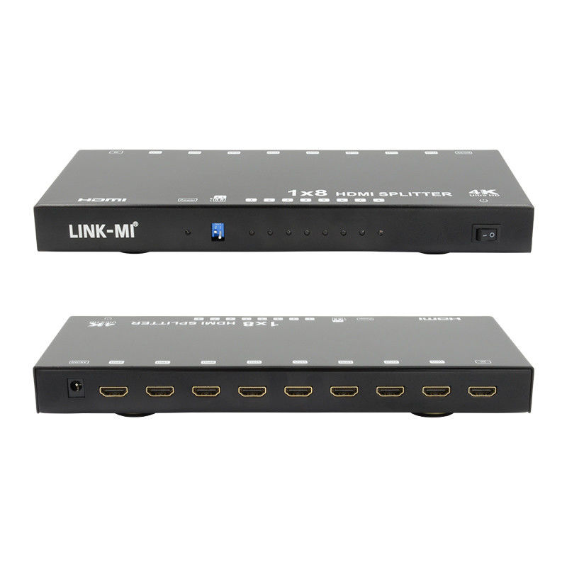 8 poorten 4K HDMI Splitter Video Splitter 3d EDID 1 In 8 Out Duplicator Voor 8 tv's