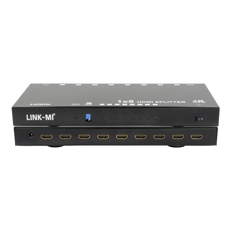 8 poorten 4K HDMI Splitter Video Splitter 3d EDID 1 In 8 Out Duplicator Voor 8 tv's
