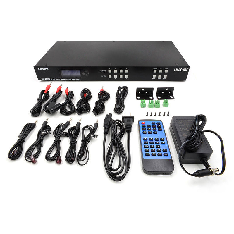70m 4x4 HDMI Matrix Extender met 4 HDMI Loop Out 4K HDMI Matrix Switch