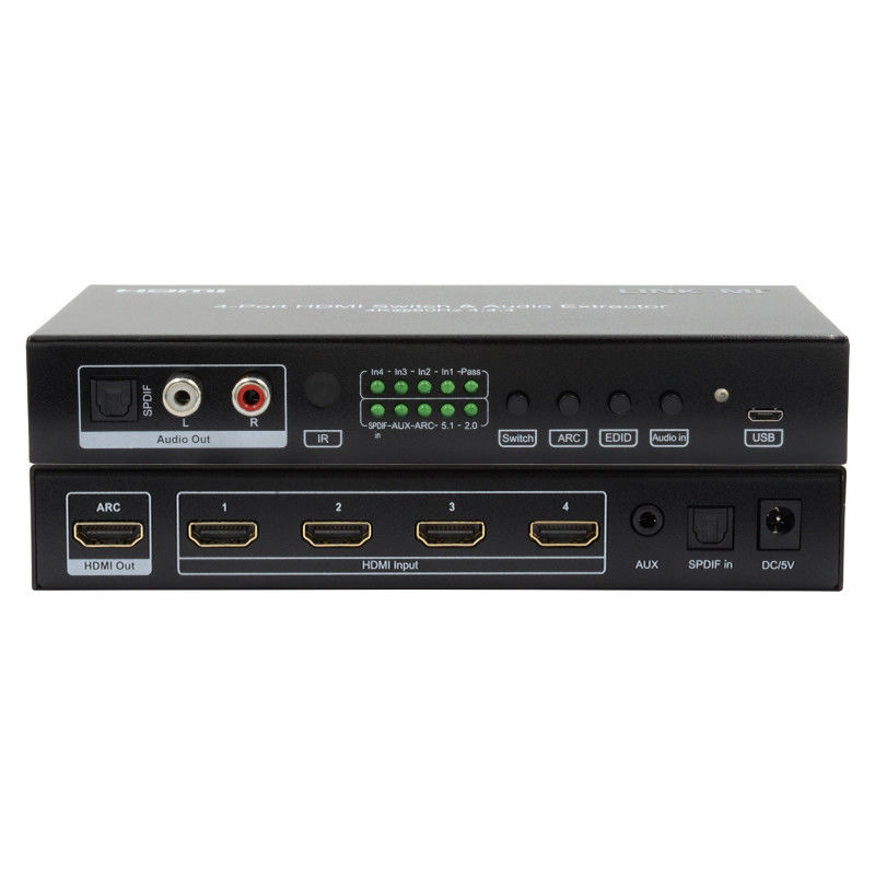 4X1 Video HDMI Switch 2.0 Switch 4K@60hz YUV4:4Ondersteuning van ARC, CEC, HDR