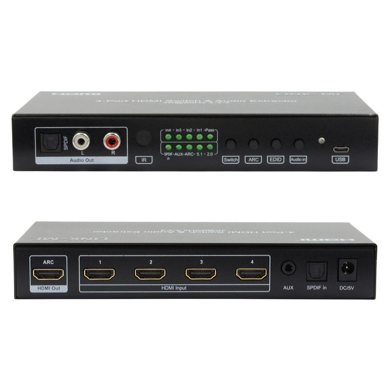 4X1 Video HDMI Switch 2.0 Switch 4K@60hz YUV4:4Ondersteuning van ARC, CEC, HDR