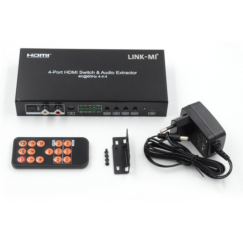 4X1 Video HDMI Switch 2.0 Switch 4K@60hz YUV4:4Ondersteuning van ARC, CEC, HDR