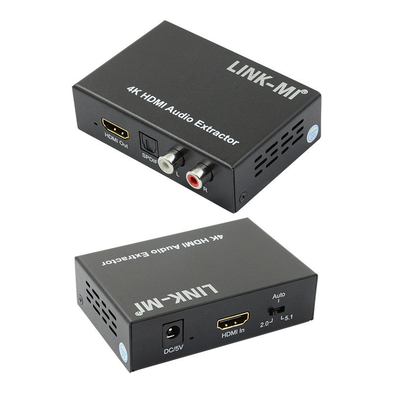 2K 4K HDMI Audio Extractor Voor Apple TV Blu-Ray Speler Ondersteuning 3D EDID