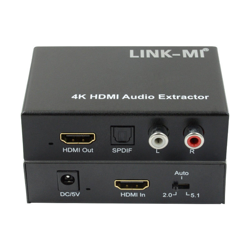2K 4K HDMI Audio Extractor Voor Apple TV Blu-Ray Speler Ondersteuning 3D EDID
