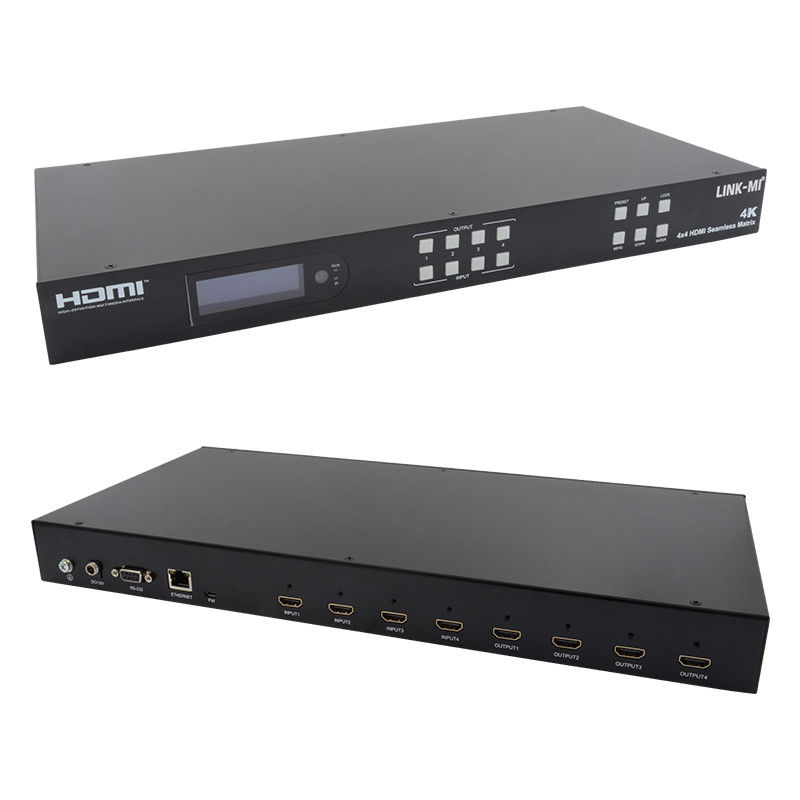 Naadloze HDMI 4K Video Wall Splitter HDMI Matrix Switcher 2X2 4 In 4 Out