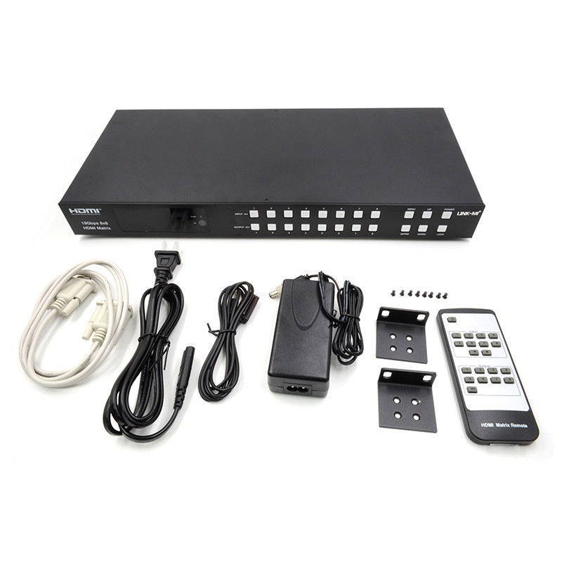 18Gbps 8x8 Matrix Switcher met ARC-functie Ondersteuning 4K2K 60Hz YUV 4:4:4