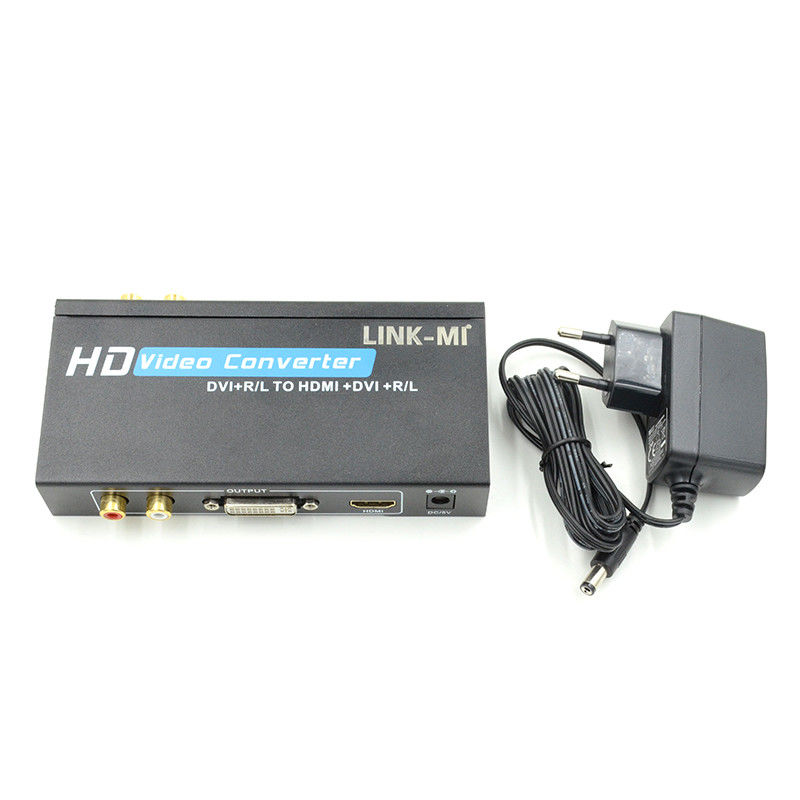 1080P DVI-naar-HDMI-converter met audio-ondersteuning