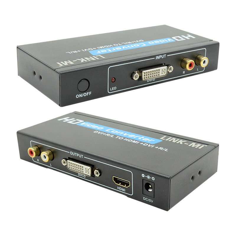1080P DVI-naar-HDMI-converter met audio-ondersteuning
