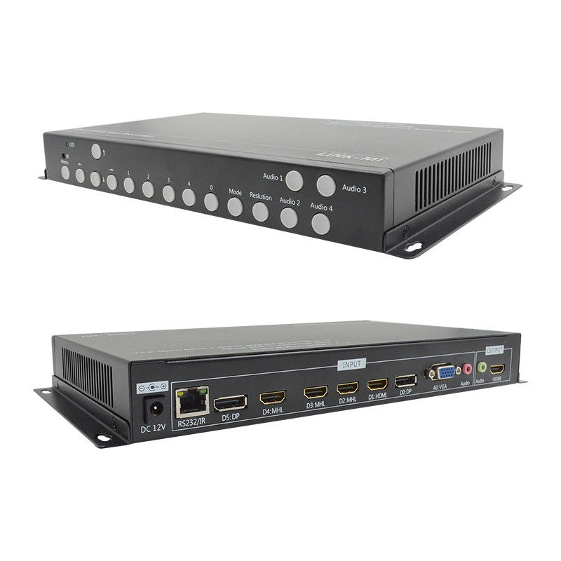 PIP POP HDMI Multi Viewer 4k 4x1 met IR Remote RS232 Control Center Control
