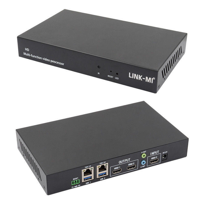 Meerdere talen RS232 HDMI Video Wall Controller HD Caption Adder HDMI Video Processor