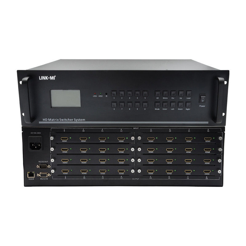 16 In 16 Out HDMI Matrix Switch 4K 16X16 Video Matrix Ondersteuning VGA DVI SDI Signal Input