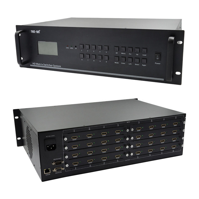 16 In 16 Out HDMI Matrix Switch 4K 16X16 Video Matrix Ondersteuning VGA DVI SDI Signal Input