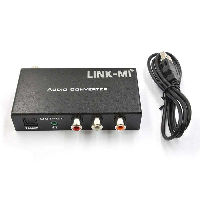 Dac Converter Digitaal Analoog Audio Converter Ondersteuning HDMI ARC Toslink Coax Digital Audio