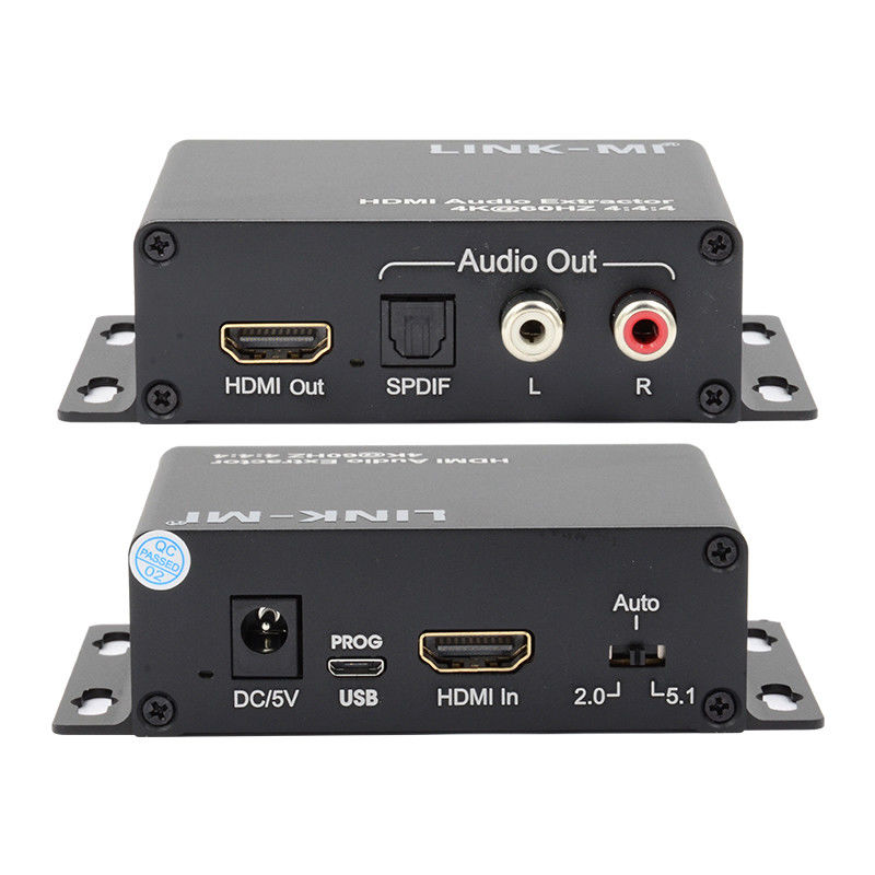 18Gbps 4K 1080P HDMI Audio Extractor Ondersteuning EDID 3D Voor Apple TV-satellietontvangers