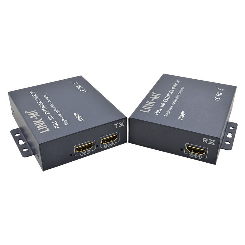 20 km HDMI-extender via glasvezel met loop voor 1080P SC/FC glasvezelmodule