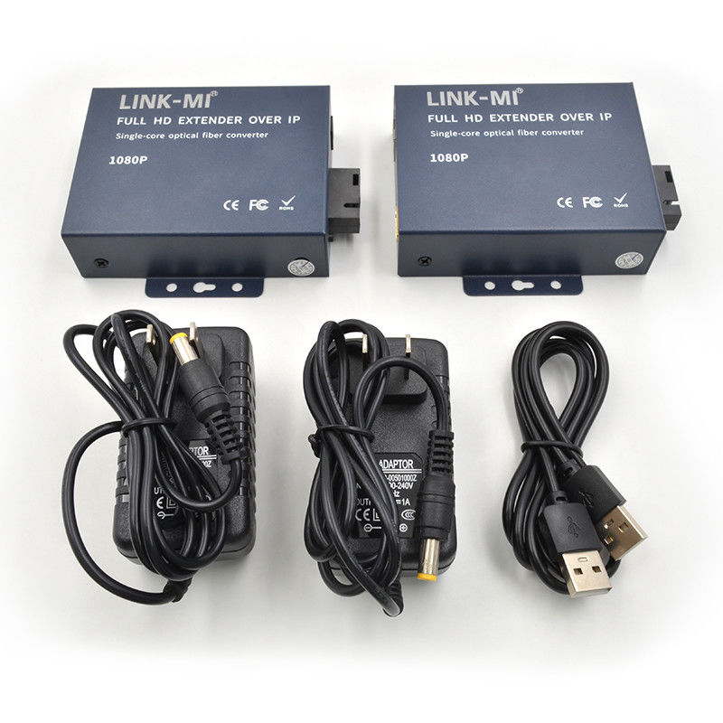 20 km HDMI-extender via glasvezel met loop voor 1080P SC/FC glasvezelmodule