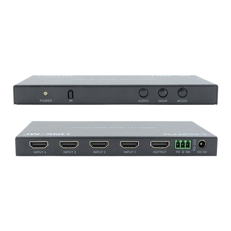 High Performance HDMI 4x1 Quad Multi Viewer HDMI 1.4b HDCP 1.4 En DVI Compatibel