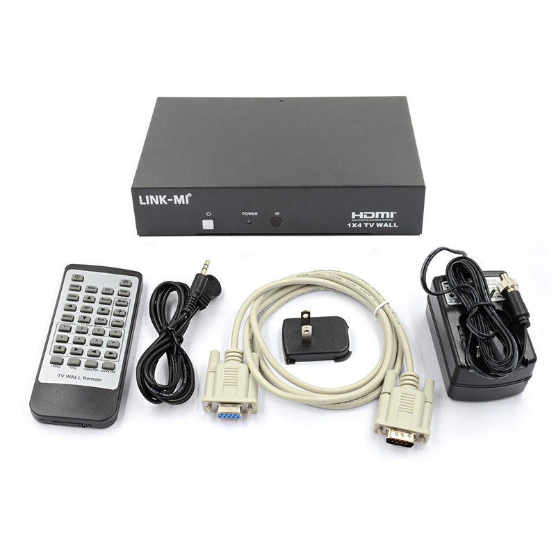 LM-TV04L HDMI 1x4 TV WALL Ondersteuning CVBS/VGA/HDMI/USB Play Input Sources