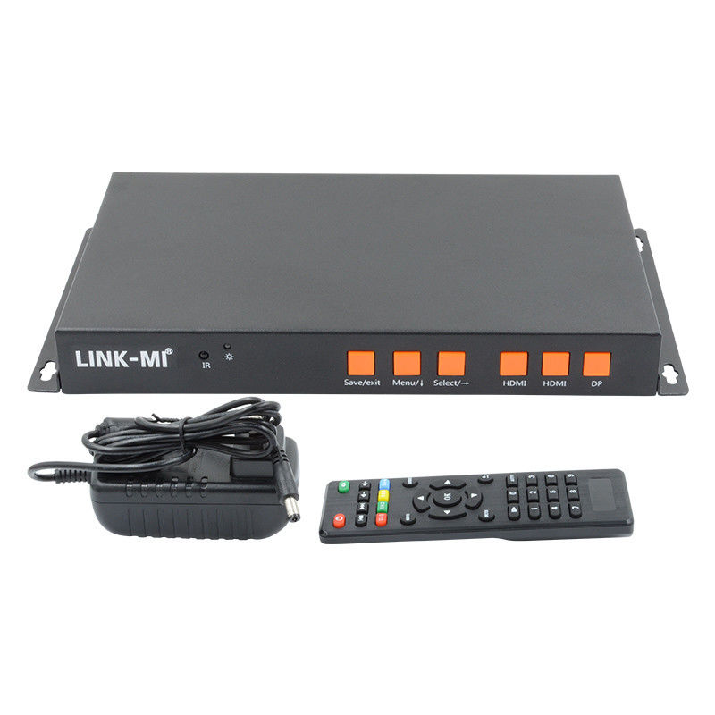 Ondersteuning van mobiele/HDMI/DP-invoer 4K video-muurcontroller voor 2 schermen