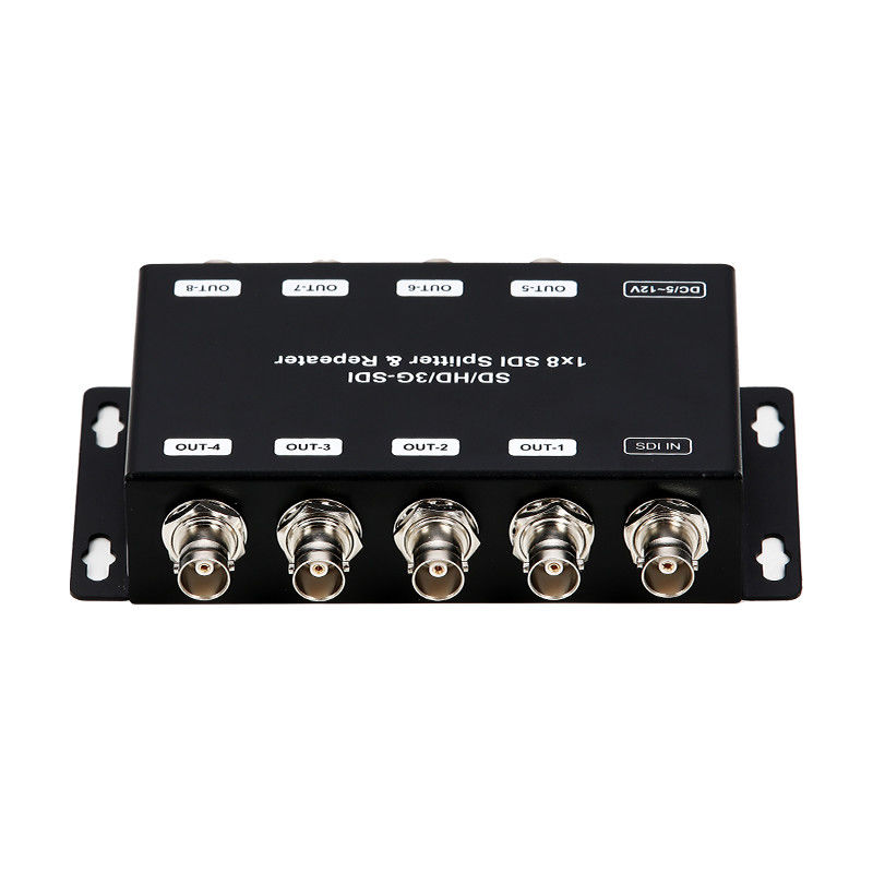 LM-SDI-108B 1 tot en met 8 SD/HD/3G-SDI Distributieversterker Repeater met 75 ohm Impedantie