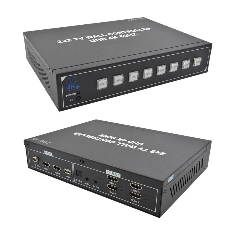 1X4 1X3 1X2 2X1 3X1 4X1 UHD TV Wall Processor voor max. 3840x2160 60Hz Input Resolution