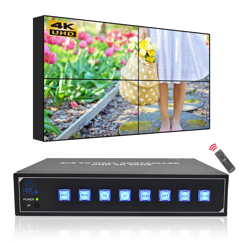 4K HDMI Video Wall Controller Ondersteuning USB Auto Play 2X2 Video Wall Processor 1X2 1X3 1X4 TV Wall