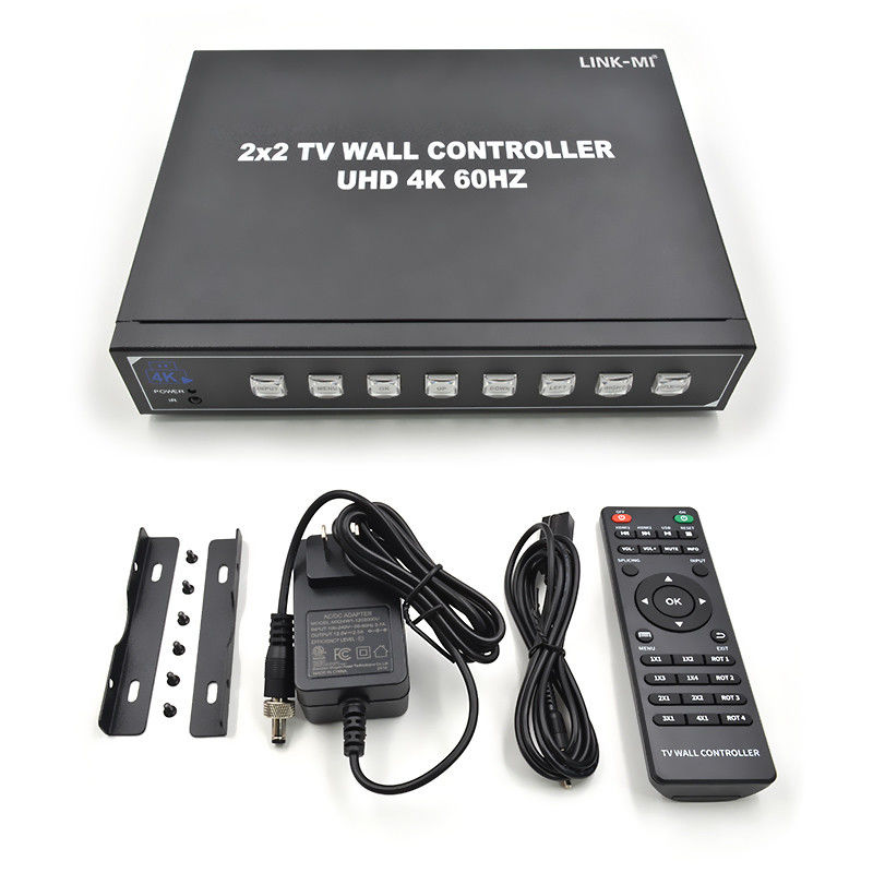 4 TV's 4K Video Wall Processor Ondersteunt 180° Rotatie Max 3840*2160 60Hz Input Resolutie